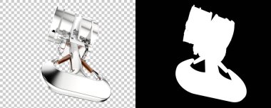 Crane izole. 3d görüntüleme - illüstrasyon