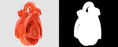 Crane izole. 3d görüntüleme - illüstrasyon