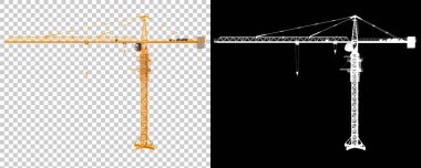 Crane izole. 3d görüntüleme - illüstrasyon