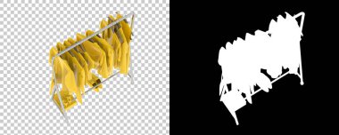 Beyaz arkaplanda giyinme askısı 