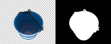 Namlu arka planda maskeyle izole edilmiş. 3d görüntüleme - illüstrasyon