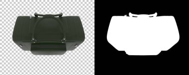 Şeffaf ve siyah arkaplan üzerine Spor Çantası