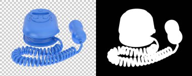 Fetal doppler beyaz arka planda izole edildi. 3d görüntüleme - illüstrasyon