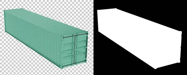 Rendering Illustration Container Cargo Box — Stock Photo, Image