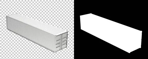 3d rendering illustration of Container cargo box