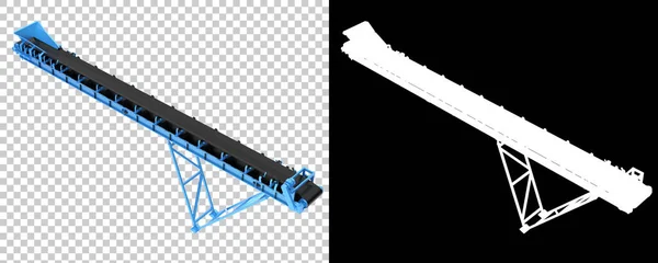 Model Belt Conveyor Construction Rendering Illustration — Stock Photo, Image