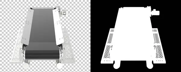 Fabrika Makinelerinin Boyutlu Çizimi Şerit Taşıyıcı Yapıları — Stok fotoğraf