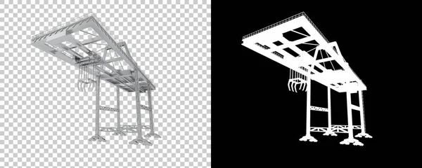 Crane Isolerad Bakgrunden Återgivning Illustration — Stockfoto