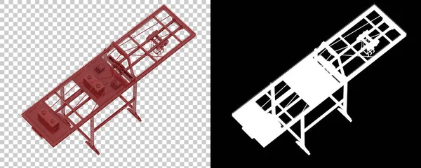 Crane Arka Planda Izole Edilmiş Görüntüleme Illüstrasyon — Stok fotoğraf