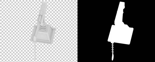 Guindaste Isolado Fundo Com Máscara Renderização Ilustração — Fotografia de Stock