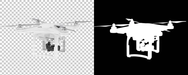 Drone Isolated White Background Rendering Illustration — Stock Photo, Image