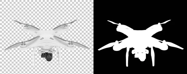 Drone Isolated White Background Rendering Illustration — Photo