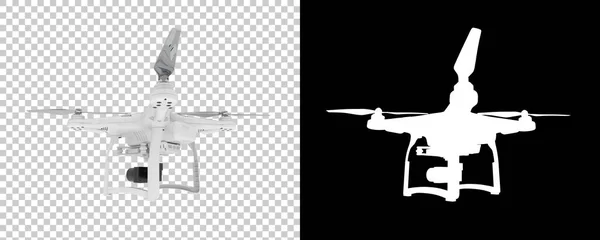 Drone Isolated White Background Rendering Illustration — ஸ்டாக் புகைப்படம்