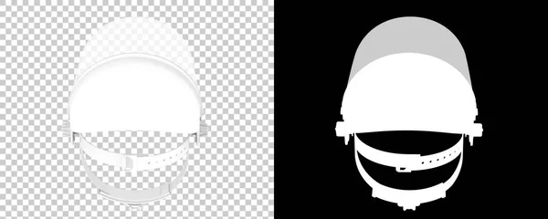 バックグラウンドで隔離された顔のマスク 3Dレンダリング イラスト — ストック写真