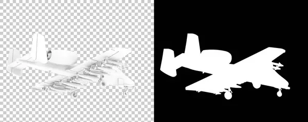 Στρατιωτικό Αεροσκάφος Κοντά Εικονογράφηση — Φωτογραφία Αρχείου