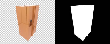 Buzdolabı. 3d resimleme