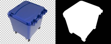 Plastik çöp kutusu kapanıyor.