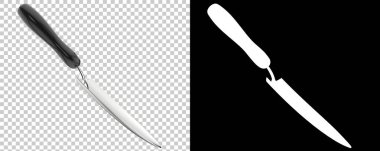 Bahçe küreği üzerinde beyaz izole 