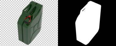 Benzin deposu arka planda izole edildi. 3d oluşturma
