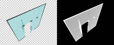 Cam kavanozun 3d renginde çizimi