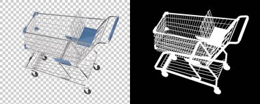 alışveriş sepeti 3d render