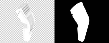 Beyaz arkaplanda ayrıştırılmış saç kesicisi