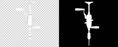 El matkabı beyaz arka planda izole edildi. 3d görüntüleme - illüstrasyon