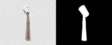 Beyaz arkaplanda izole edilmiş çekiç çizimi.