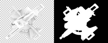 Mitre beyaz arka planda gördü. 3d görüntüleme - illüstrasyon