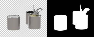 Beyaz arkaplanda izole edilmiş kutuları aç, 3d görüntüleme - illüstrasyon