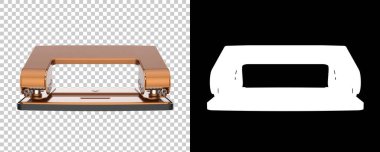 Kağıt delici beyaz arka planda izole edilmiş. 3d görüntüleme - illüstrasyon