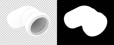 Arka planda izole edilmiş 3 boyutlu resimleme