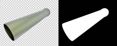 Beyaz arka plan üzerinde izole boru