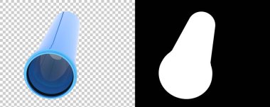 Beyaz arka plan üzerinde izole boru