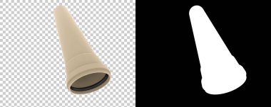 Beyaz arka plan üzerinde izole boru