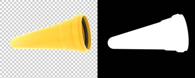 Beyaz arka plan üzerinde izole boru