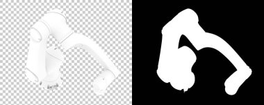 Robot kolu modern donanım illüstrasyonu