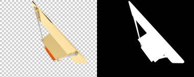 Promosyon kabini arka planda izole edildi. 3d görüntüleme - illüstrasyon