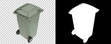 Plastik çöp kutusu kapanıyor.