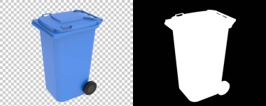 Plastik çöp kutusu kapanıyor.