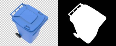 Plastik çöp kutusu kapanıyor.