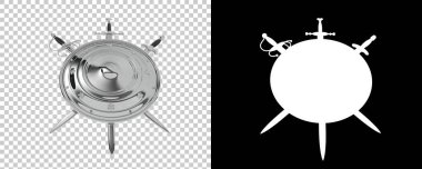 Kapalı kılıçlı kalkan