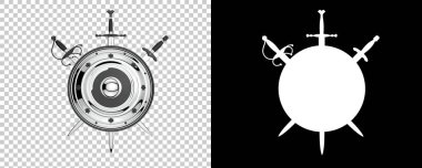 Kapalı kılıçlı kalkan