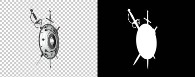 Kapalı kılıçlı kalkan