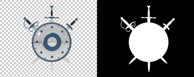 Kapalı kılıçlı kalkan