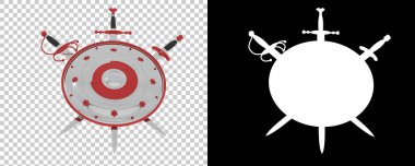 Kapalı kılıçlı kalkan