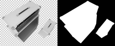 Hoparlörler izole edildi. 3d görüntüleme - illüstrasyon