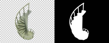 Spiral merdiven 3D görüntüleme