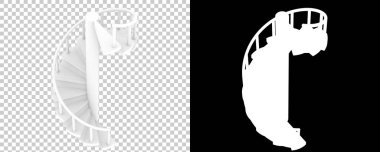 Spiral merdiven 3D görüntüleme