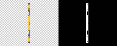 Ruh seviyesi arka planda izole edildi. 3d görüntüleme - illüstrasyon